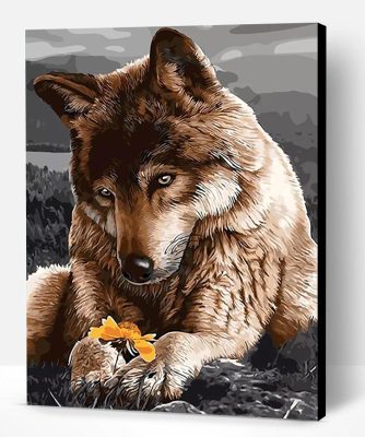 Sad Wolf Paint By Number