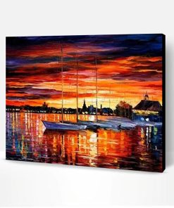 Sailboat Night Paint By Number