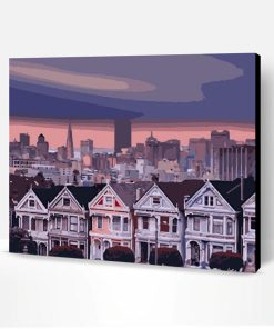 San Francisco Row Houses Paint By Number