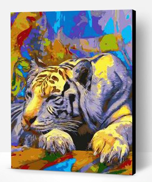 Colorful Tiger Paint By Number