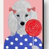 Poodle Dog lollipop Paint By Number