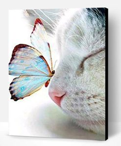 Cat and Butterfly Paint By Number