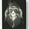 Smoking Chimpanzee Paint By Number