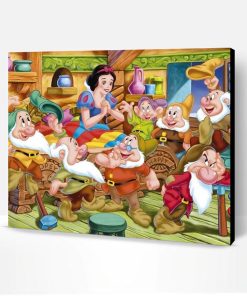 Snow White and the 7 Dwarfs Paint By Number