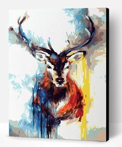 Splatter Deer Paint By Number