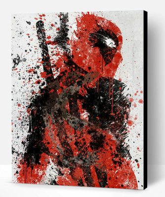 Splatter Dead Pool Paint By Number