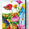 Flower Garden with Butterfly Paint By Number