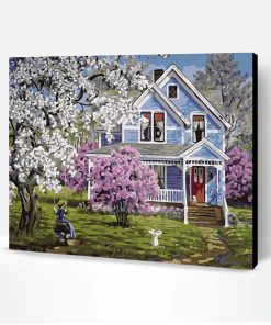 Spring Country House Paint By Number