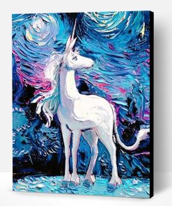 Starry Night Unicorn Paint By Number
