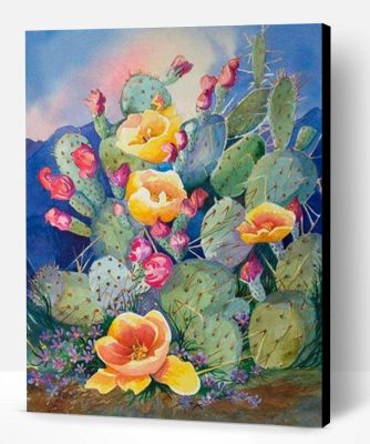 Succulents Cactus Plant Paint By Number