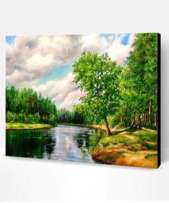 Calm Forest Scenery Paint By Number