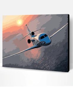 Sunset Plane Paint By Number