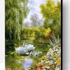 Swans in a Pond Paint By Number
