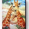 Giraffes Hug Paint By Number