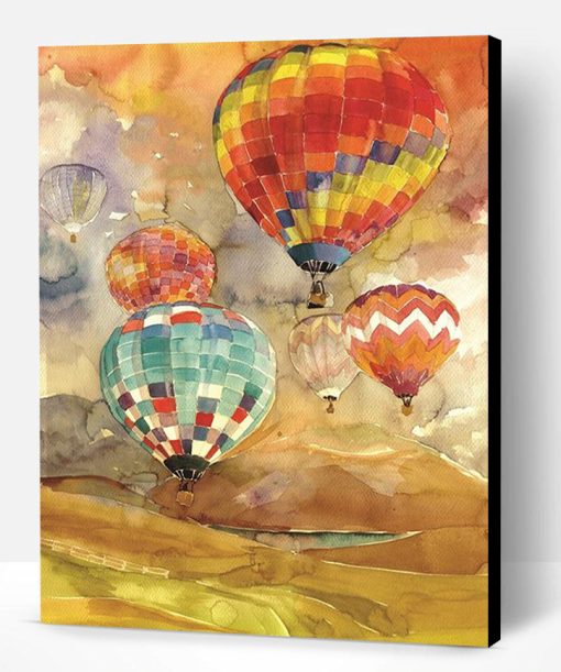 Travels Balloons Paint By Number