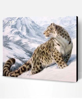 Snow Leopard Paint By Number