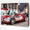 Bugatti Veyron Red and Silver Paint By Number