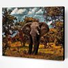 Wild Elephant Paint By Number