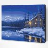 Winter Night Scene Forest Paint By Number