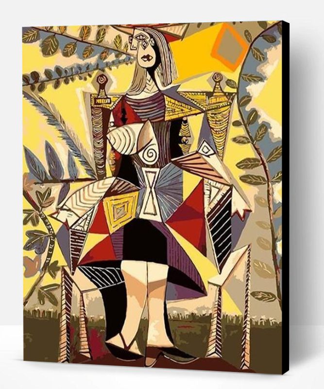 Woman Sitting In A Garden Pablo Picasso Paint By Number
