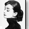 Audrey Hepburn in Black Paint By Number