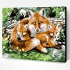 Wild Fox Family Paint By Number