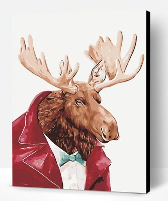 Gentleman Elk Paint By Number