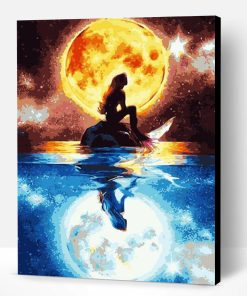 Mermaid Under The Moonlig Paint By Number