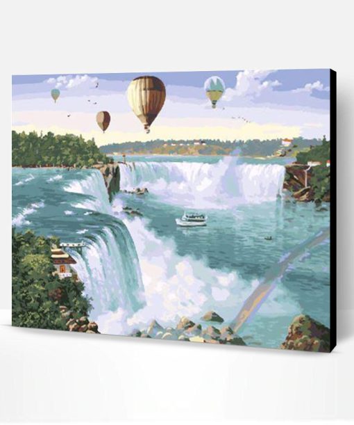 Hot Air Balloon Niagara Falls Paint By Number