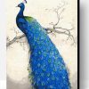 Blue Peacock Paint By Number