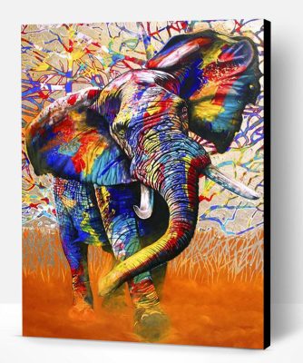 African Bull Elephant Paint By Number