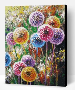 Colorful Dandelion Paint By Number