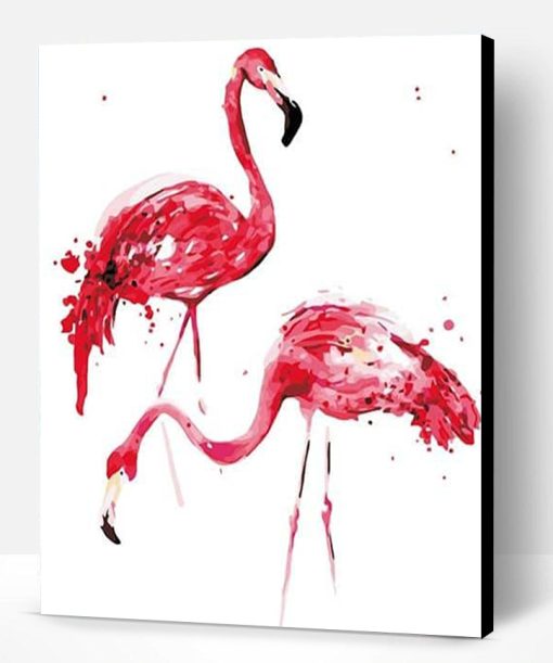 Coloring Flamingo Paint By Number