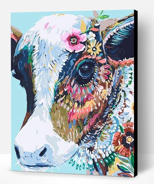 Abstract Cow Paint By Number