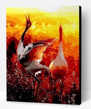 Crowned Cranes Paint By Number
