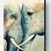 Romantic Elephant Paint By Number