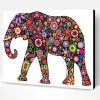 Floral Elephan Paint By Number
