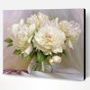 White Flowers in a Vase Paint By Number