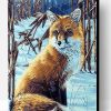 Fox in the Snow Paint By Number