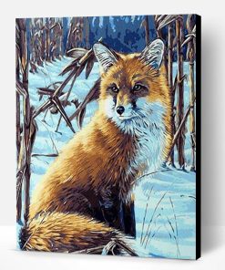 Fox in the Snow Paint By Number
