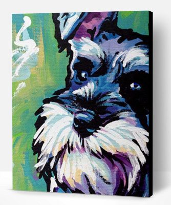 Graffiti Dog Schnauzer Paint By Number