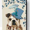 Dog whit Blue Hat Paint By Number