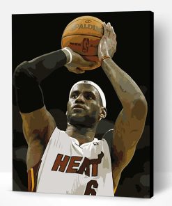 LeBron James with Miami Heat Paint By Number