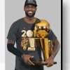 LeBron James with The Finals Trophy Paint By Number