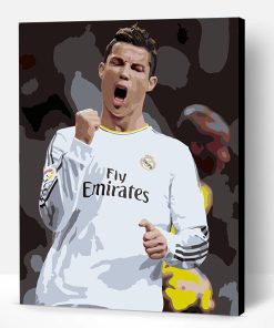 Cristiano Ronaldo With Real madrid Paint By Number