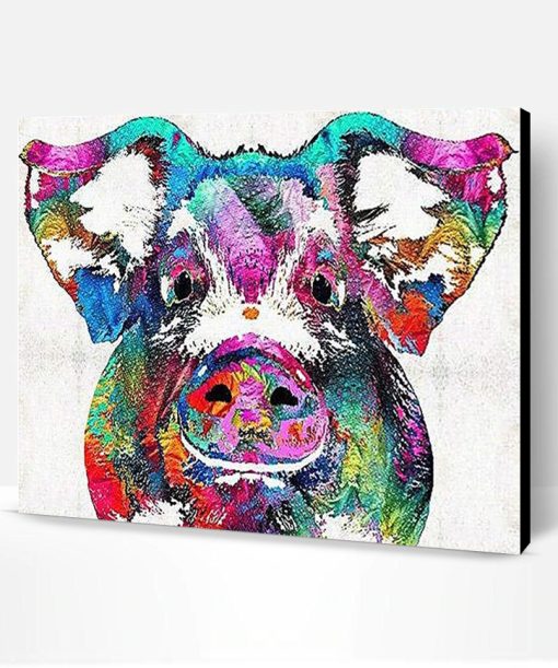 Colorful Pig Paint By Number