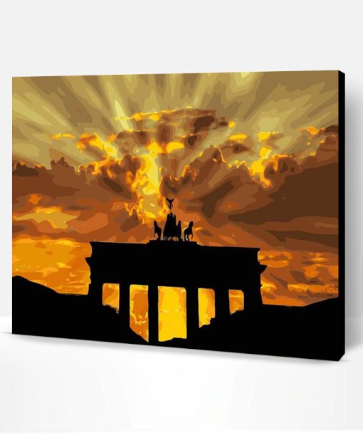 Abstract Brandenburg Gate Paint By Number