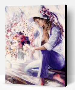 Flowers Farming Woman Paint By Number