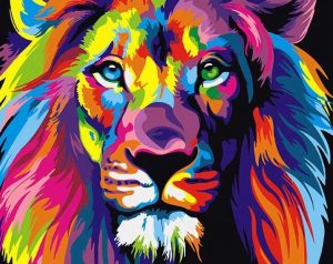 Abstract Lion - DIY Paint By Numbers - Numeral Paint