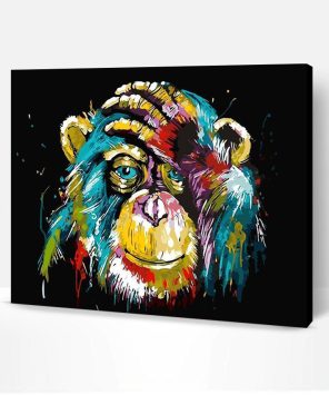 Abstract Monkey Paint By Number